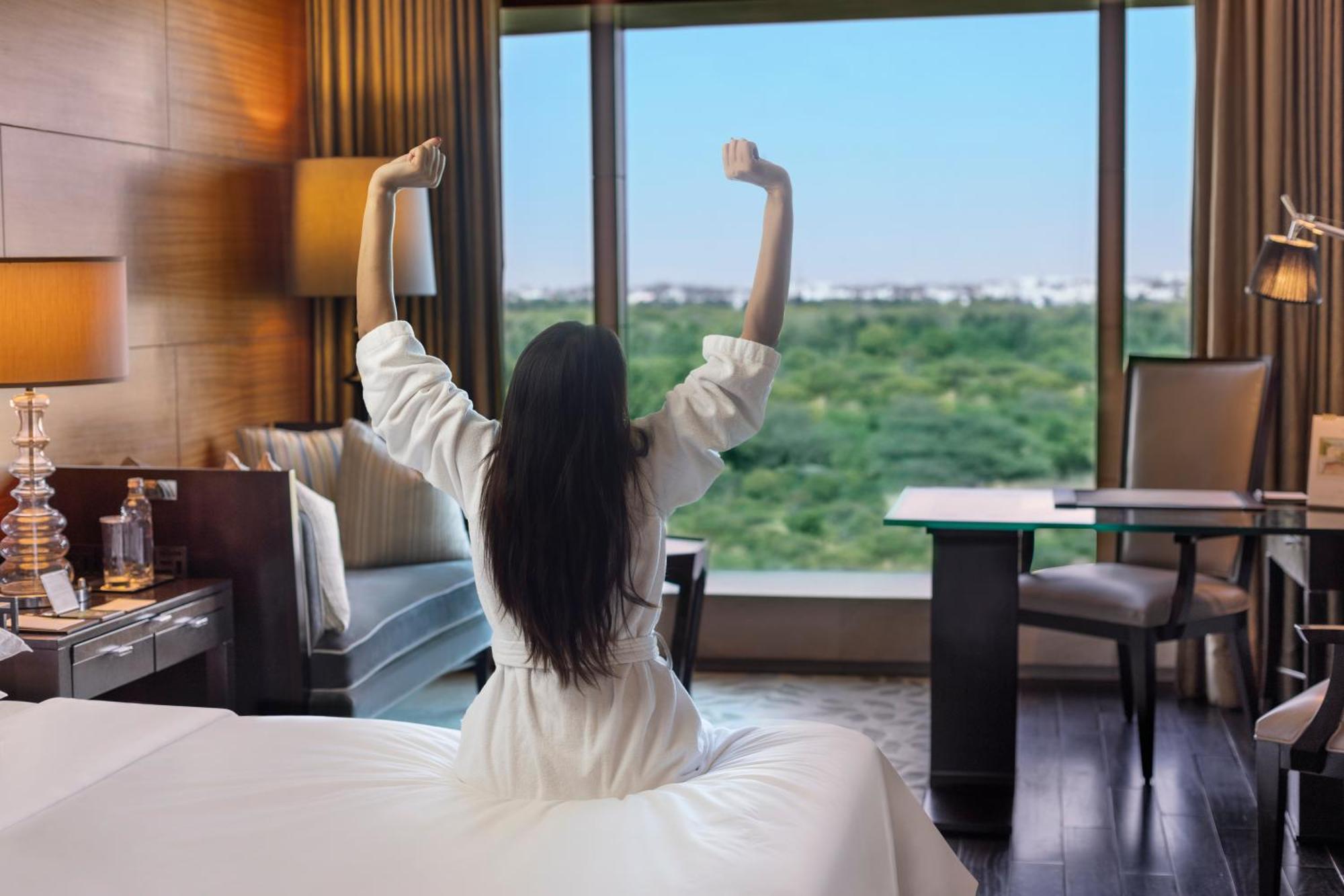 The Leela Ambience Gurugram Hotel&Residences Gurgaon Exterior foto