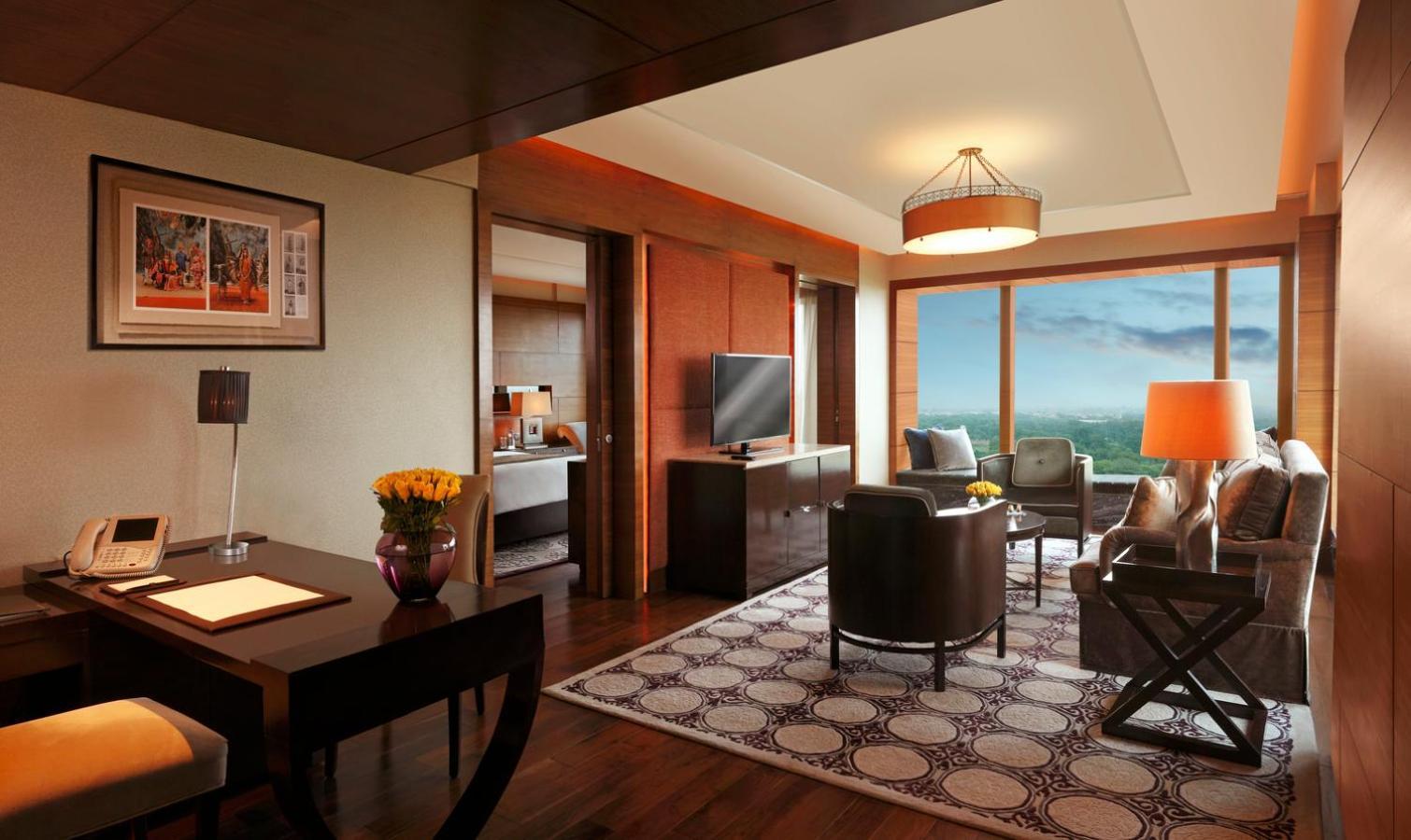 The Leela Ambience Gurugram Hotel&Residences Gurgaon Exterior foto