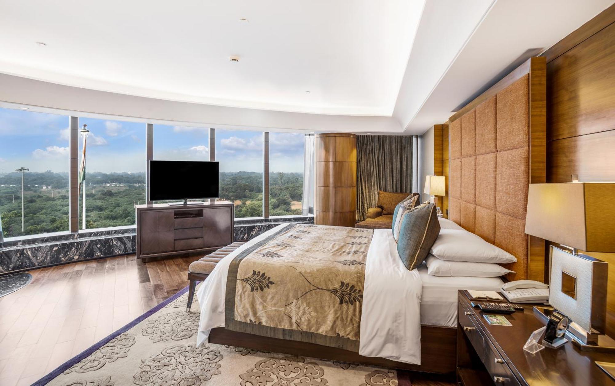 The Leela Ambience Gurugram Hotel&Residences Gurgaon Exterior foto